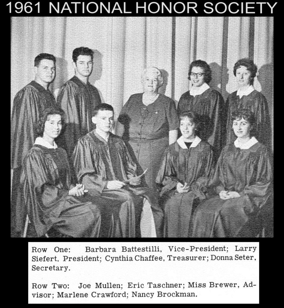 1961 National Honor Society History Of New Haven High School