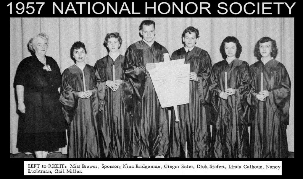 1957 National Honor Society History Of New Haven High School