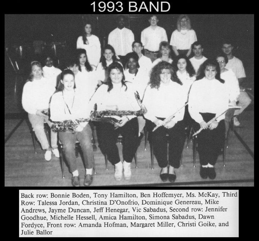 1993 Band – History Of New Haven High School